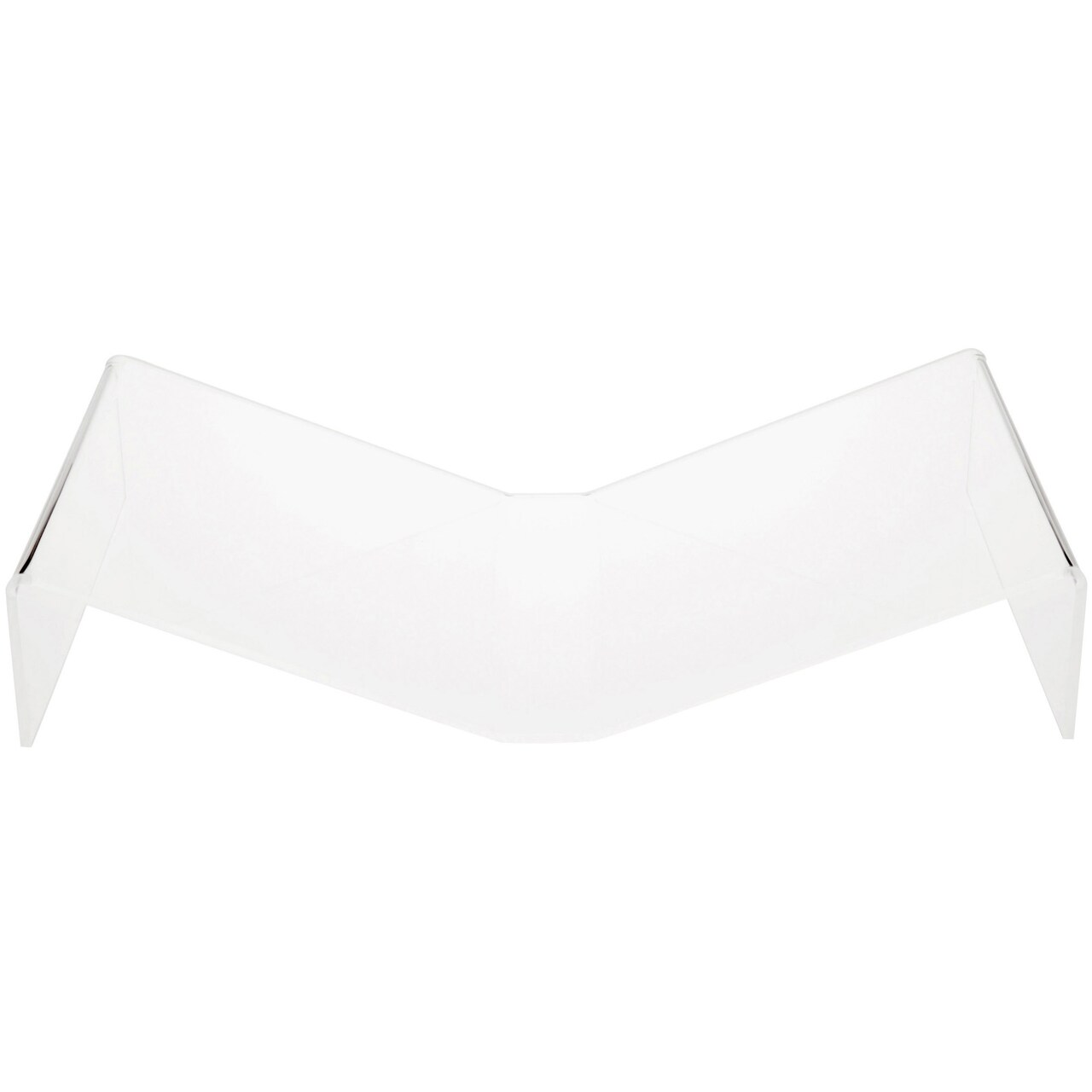 Plymor Clear Acrylic Open Book Display Stand, Flat, 16" W x 9" D x 3" H